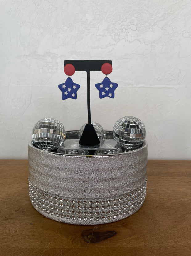 USA Star Earrings