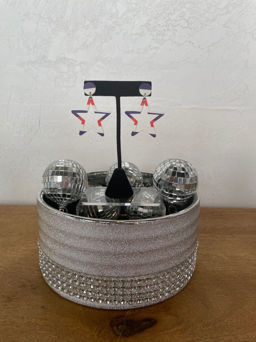 Patriotic Star Earrings