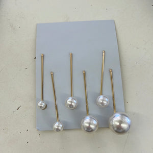 Pearl and Gold Clips