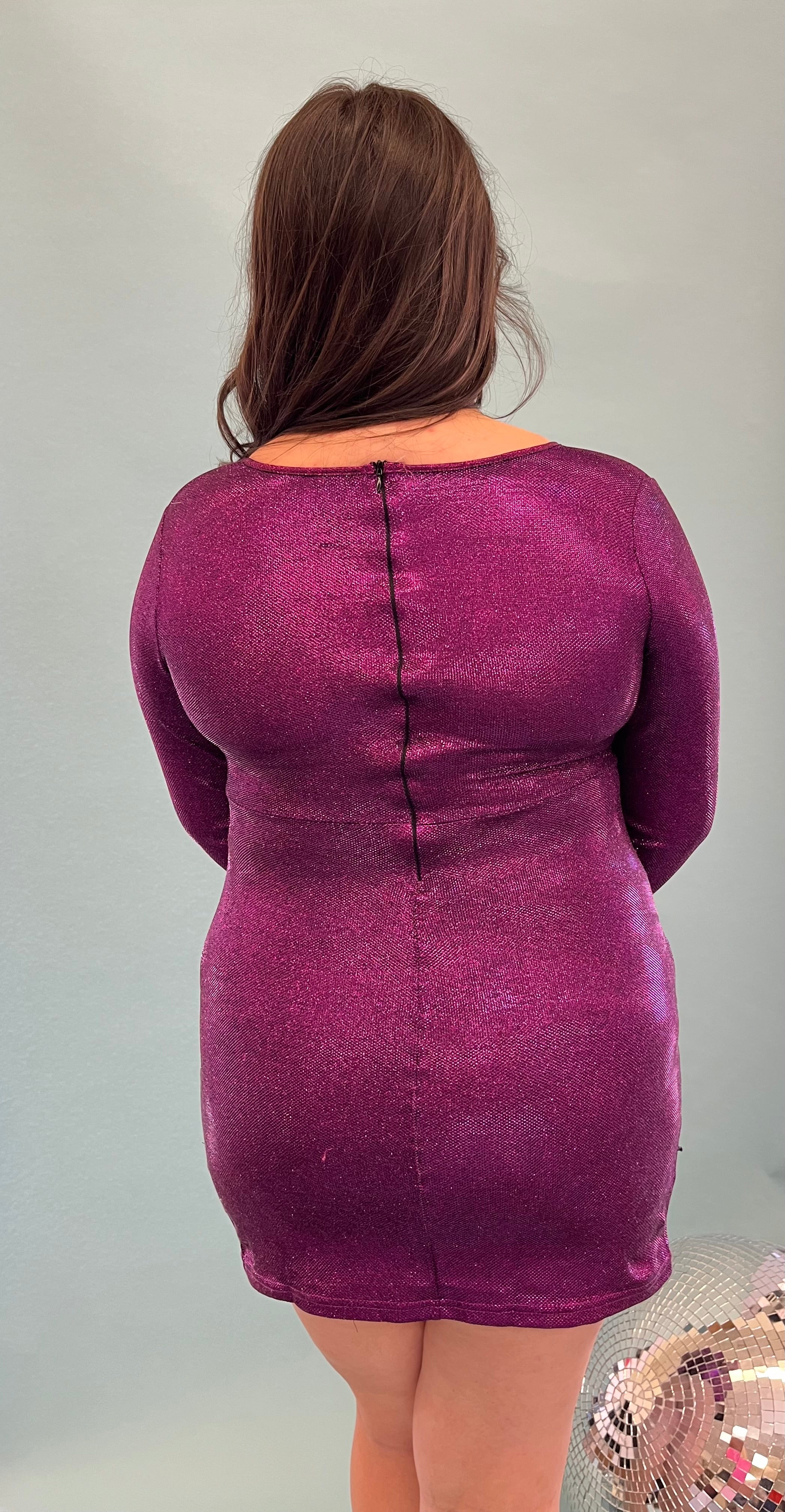 Shimmer Long sleeve Mini