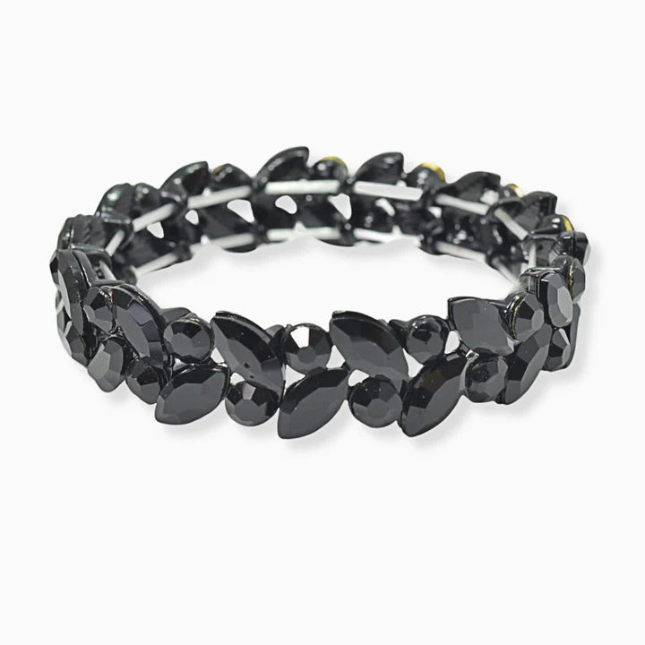 Marquise and Round Rhinestone Stretch Bracelet