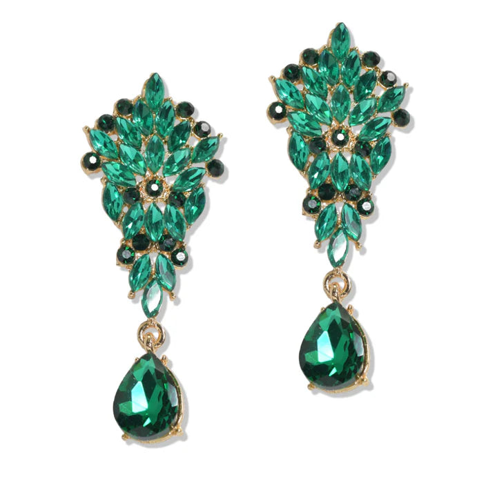 Marquise and Round Rhinestone Earring