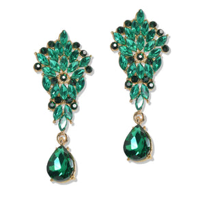 Marquise and Round Rhinestone Earring