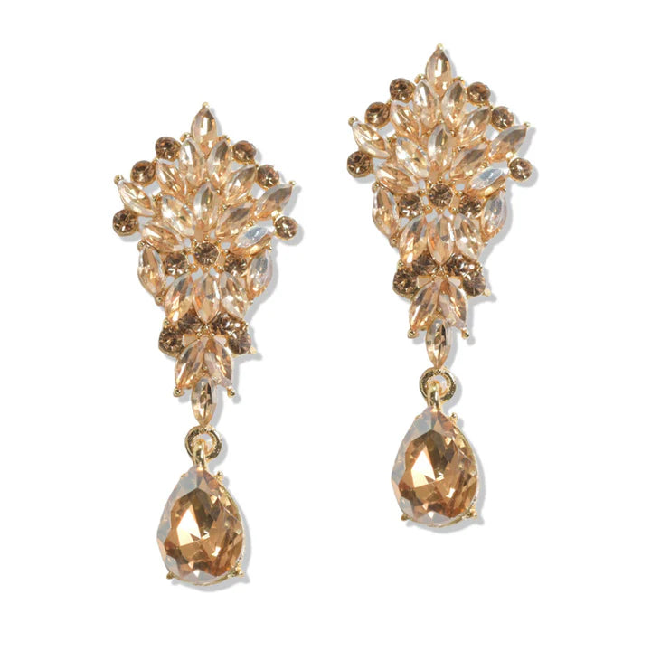 Marquise and Round Rhinestone Earring