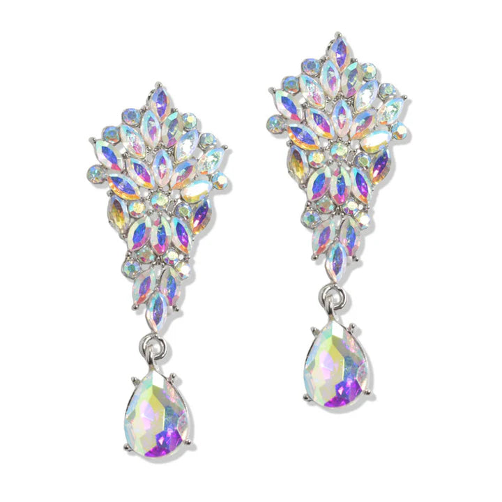 Marquise and Round Rhinestone Earring