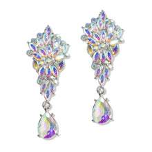 Load image into Gallery viewer, Marquise and Round Rhinestone Earring
