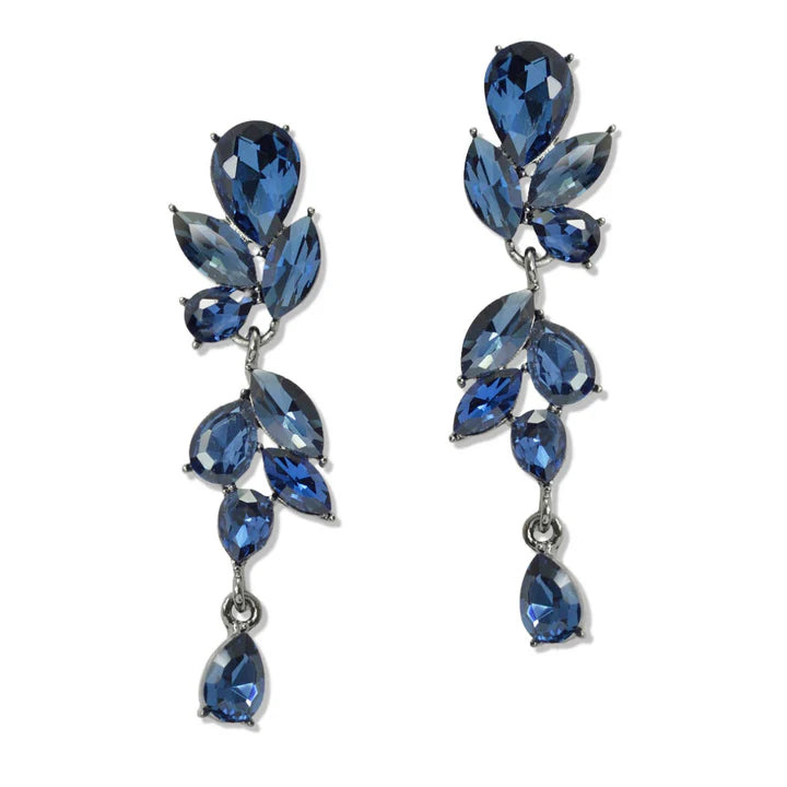 Marquise Teardrop Rhinestone Accent Earrings