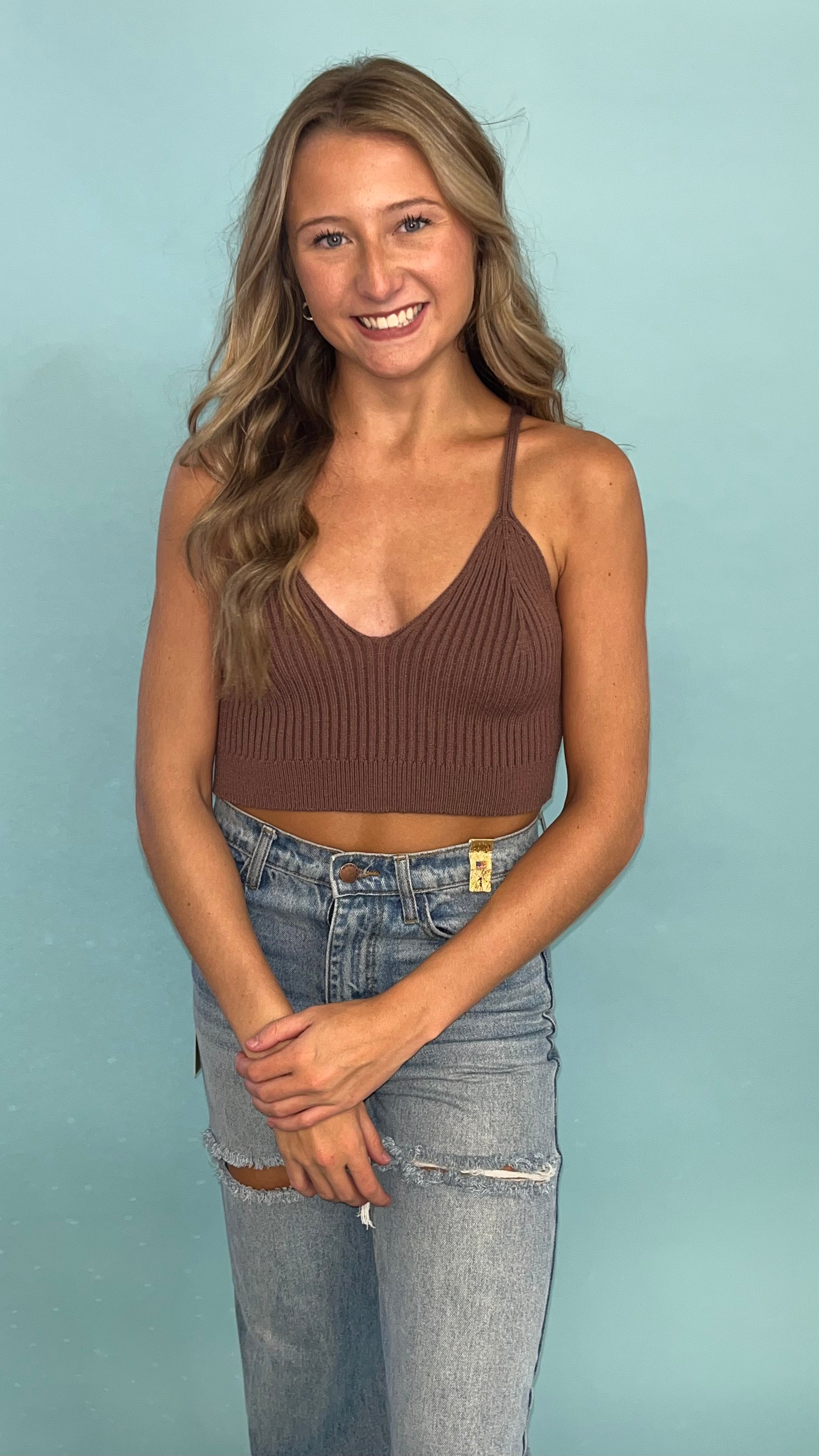 Rib Knit Brami Top