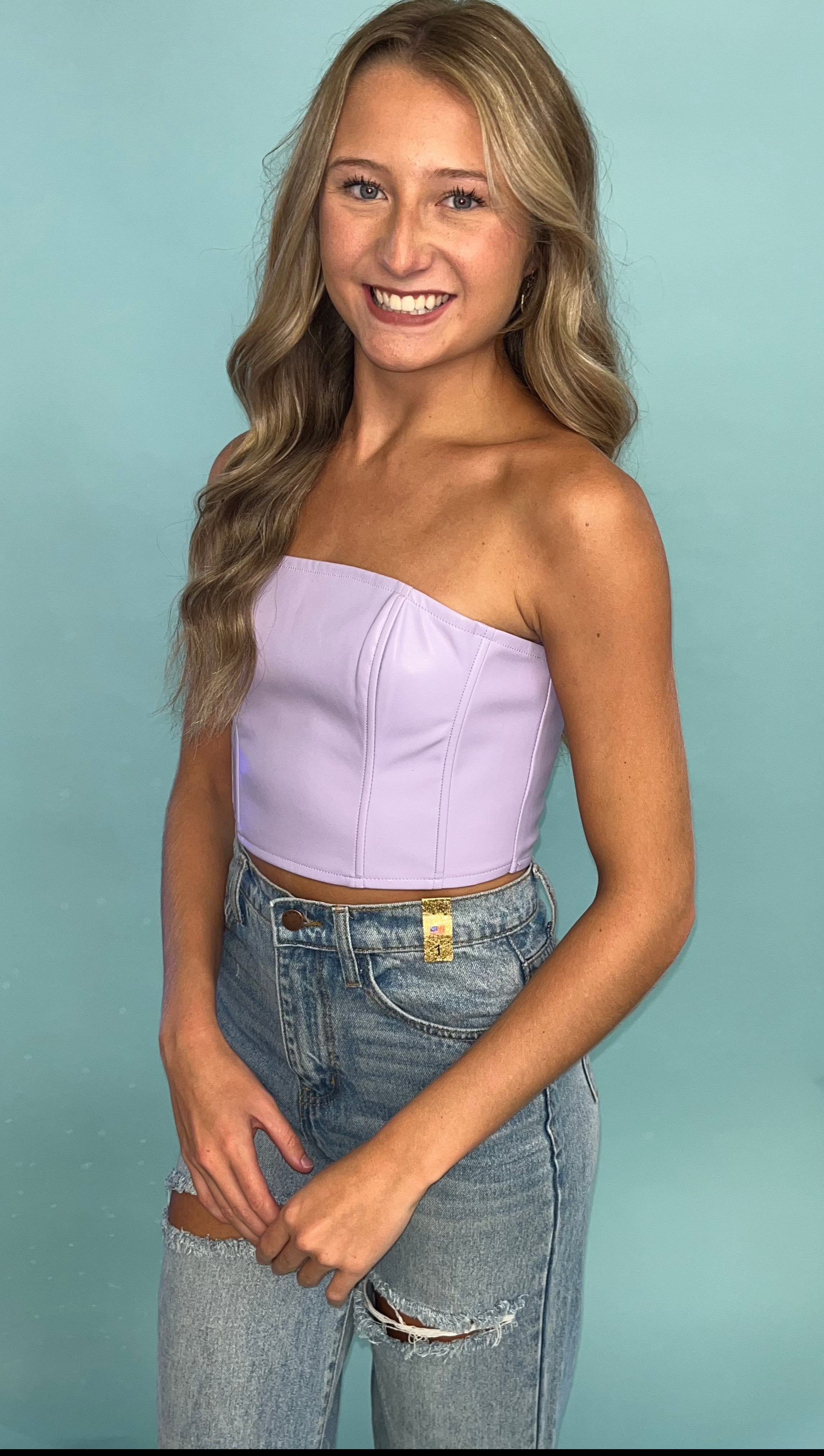 Rebel Spirit Leather Corset Top