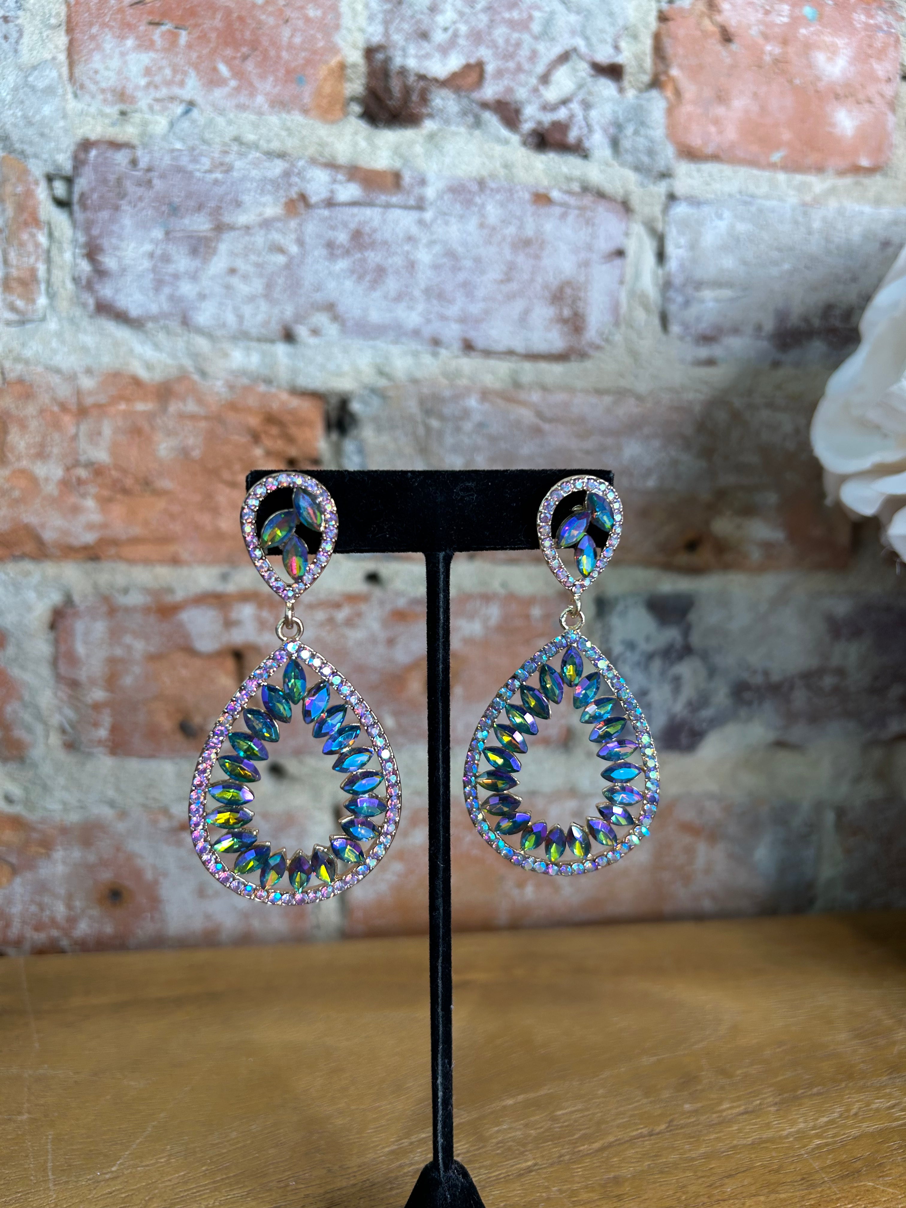 Multicolor Teardrop Earrings