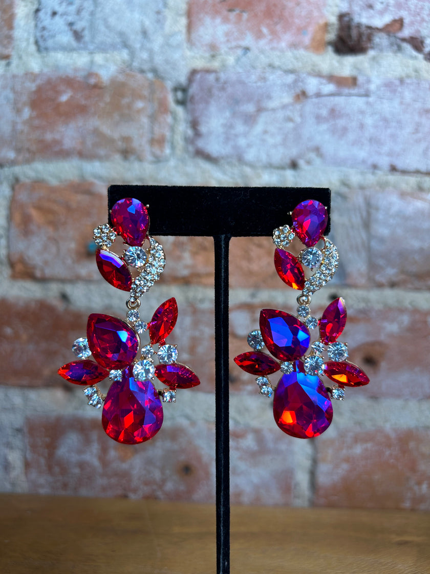 Asymmetric Multicolor Earrings