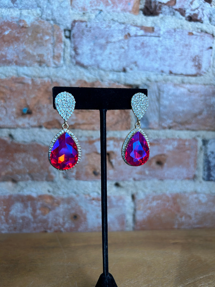 Pink Multicolor Earrings