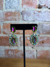 Load image into Gallery viewer, Emerald Cut Multicolor Earrings