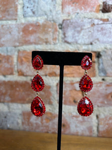 Three Tier Teardrop Earrings