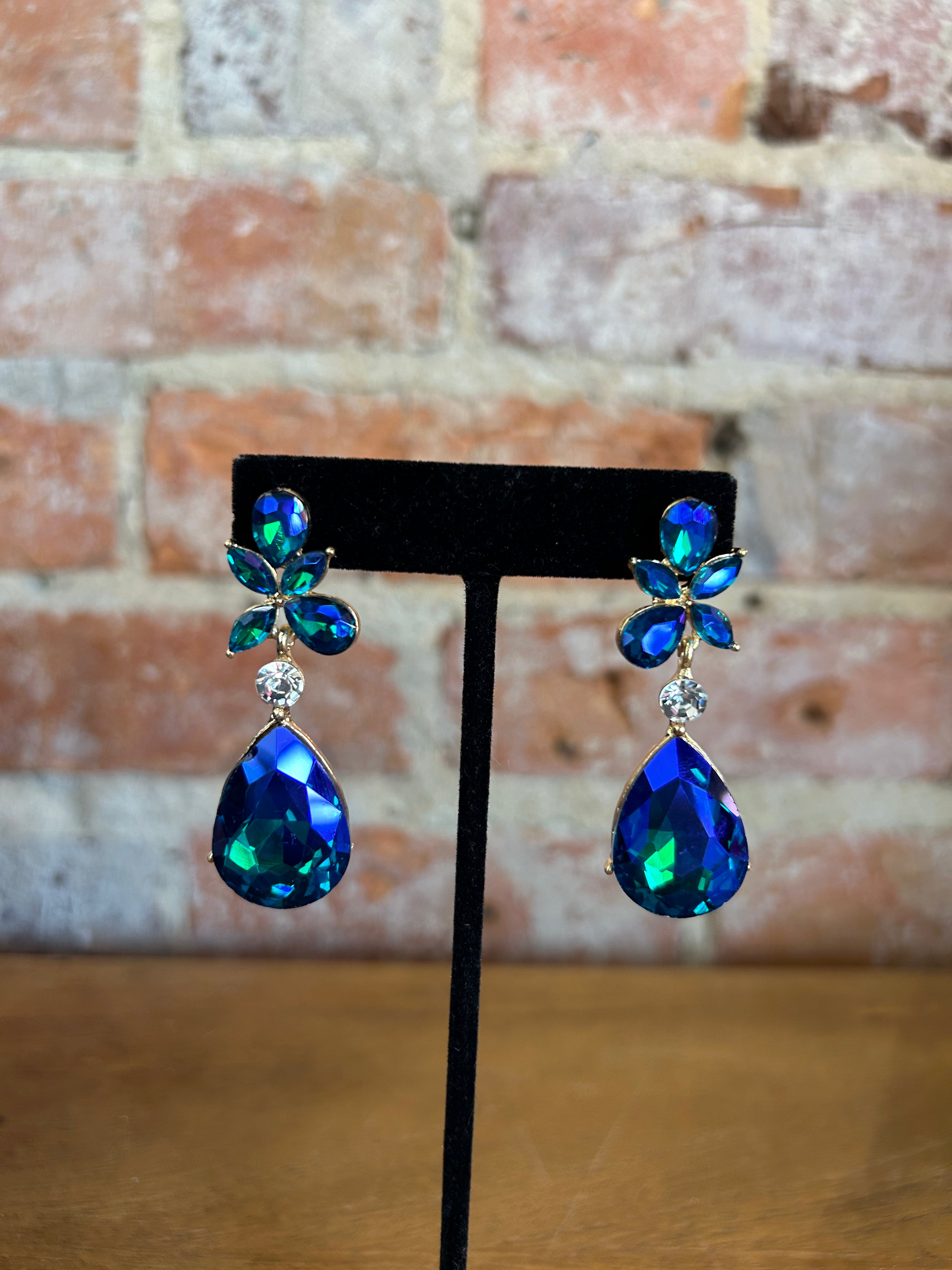 Multicolor Teardrop Earrings
