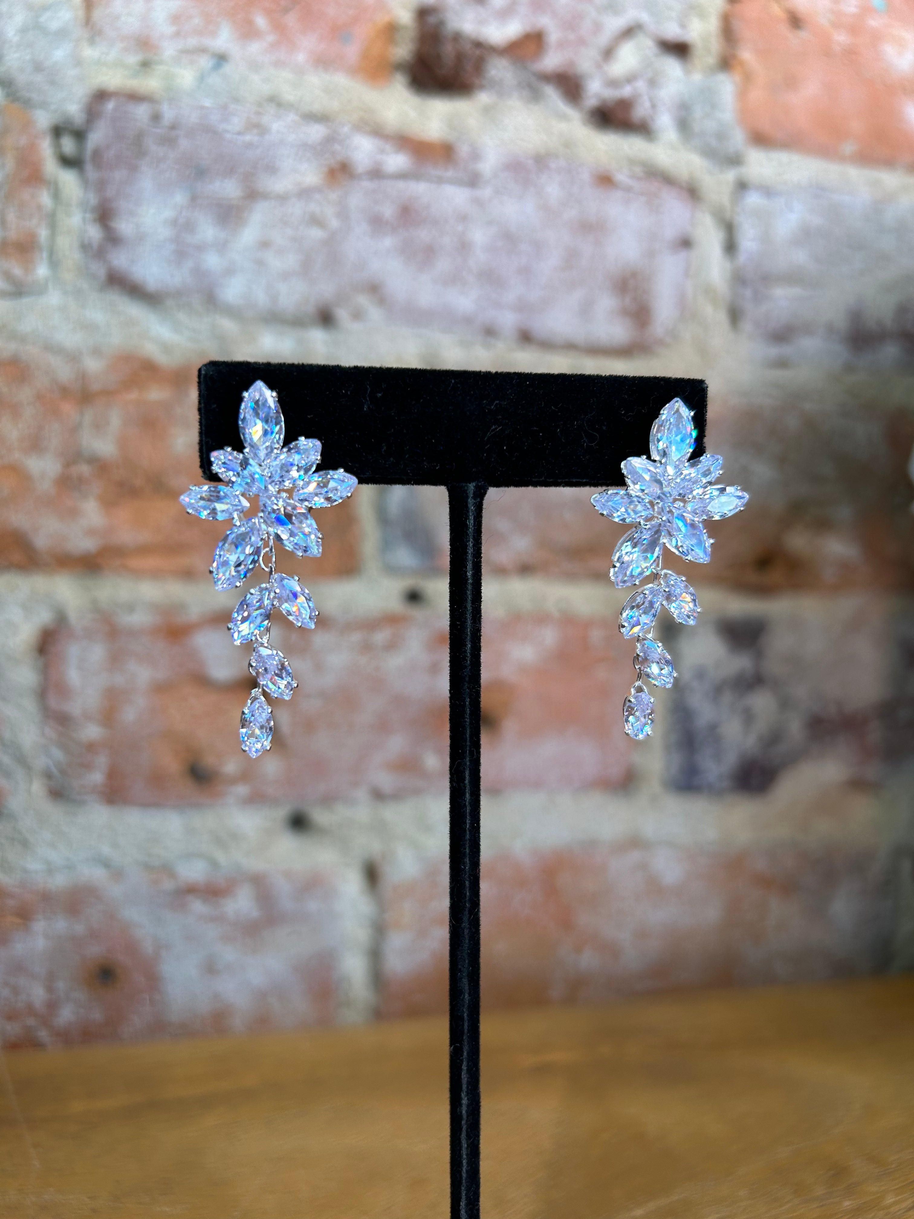 Classy Rhinestone Earrings