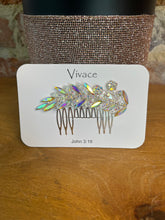 Load image into Gallery viewer, AB Rhinestone Leaf Hair Comb