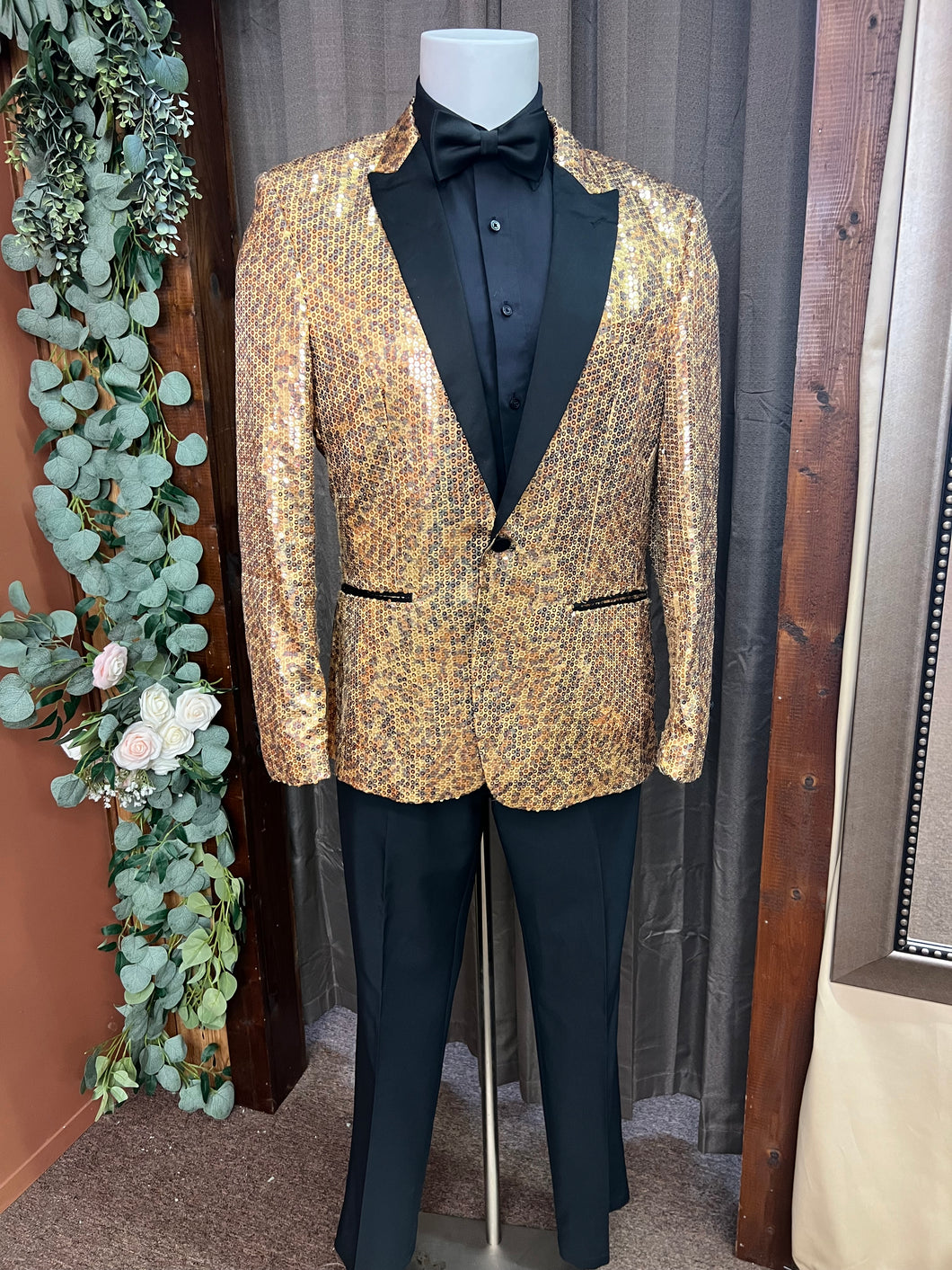 Leopard Print Sequin Jacket