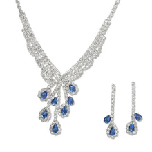 Load image into Gallery viewer, Teardrop Rhinestone Accent Earrings