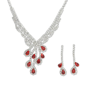 Teardrop Rhinestone Accent Earrings