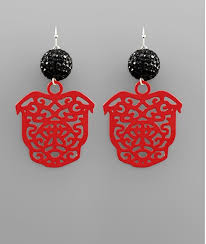 Bulldog Filigree Earrings