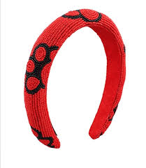 Paw Print beaded headband