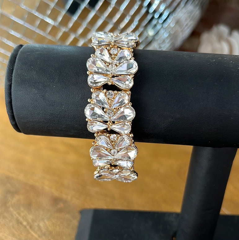 Silver Bracelet with Gold Back