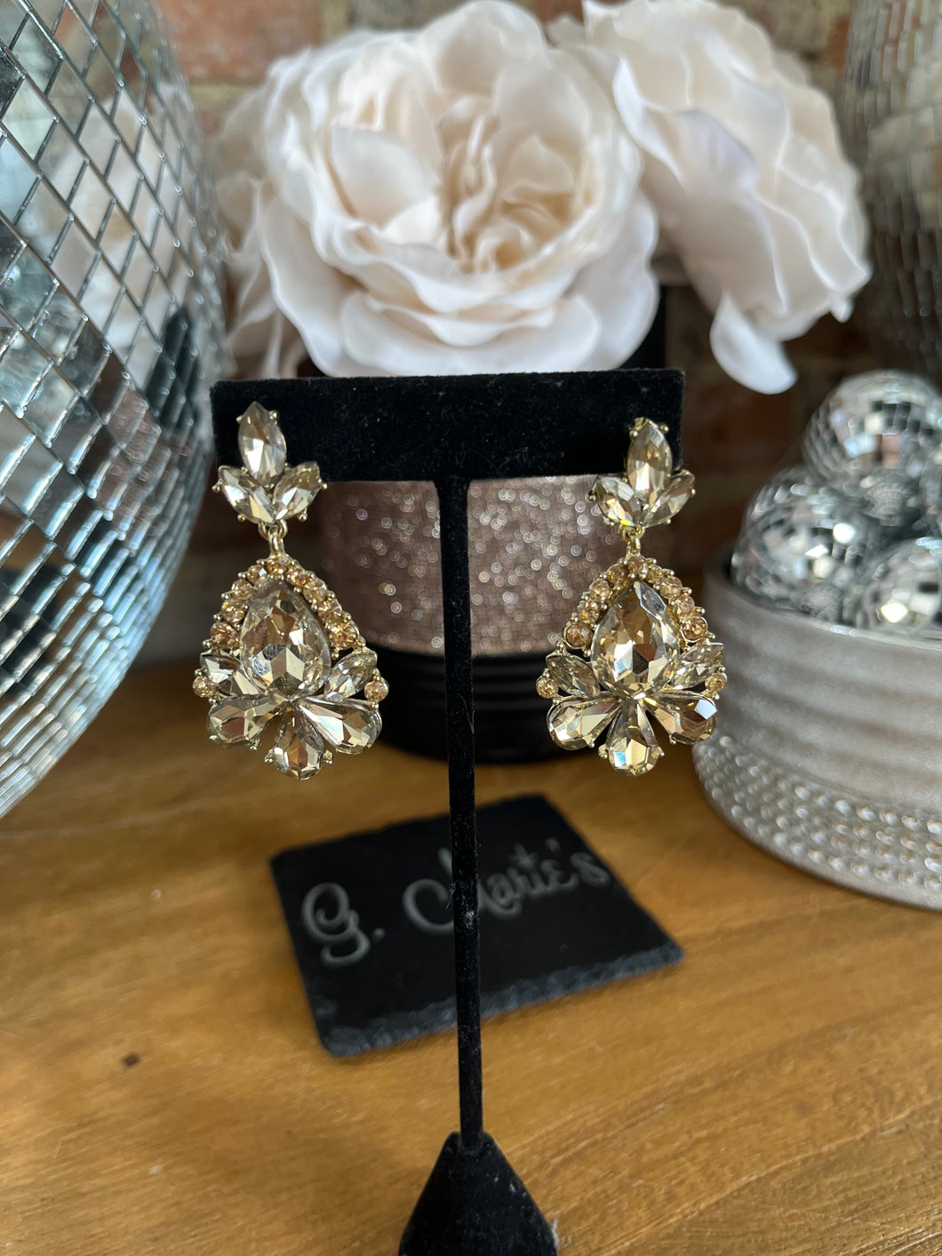 Gold Jewel Earrings