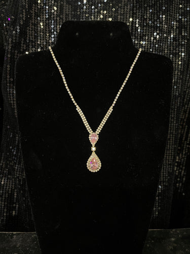 Light Pink and Gold Necklace