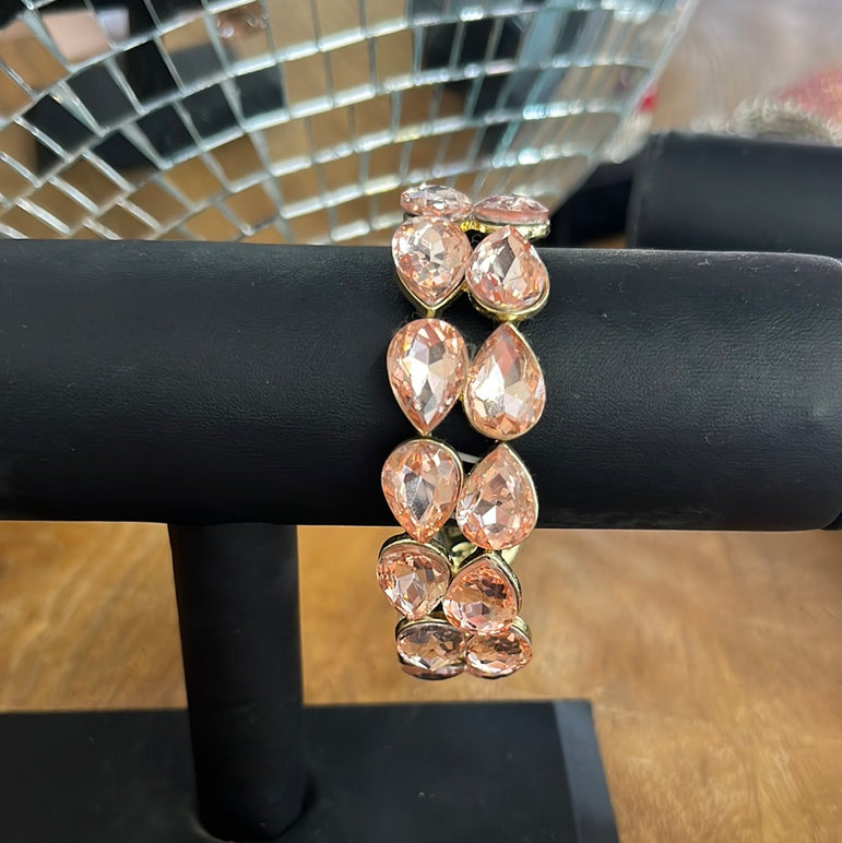 Rose Gold Teardrop Bracelet