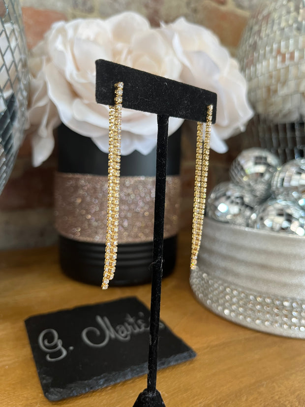 Rhinestone And Clear Dangles