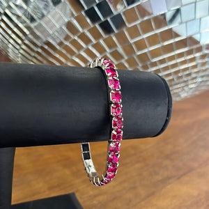 Thin Hot Pink Bracelet
