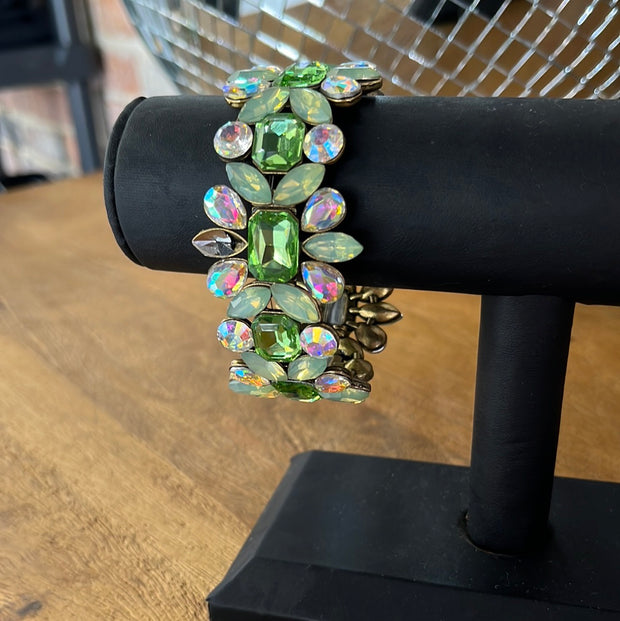 Multi Chrome Green Bracelet
