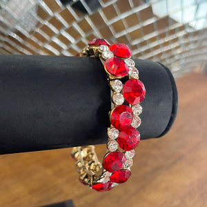 Red/Rhinestone Bracelet