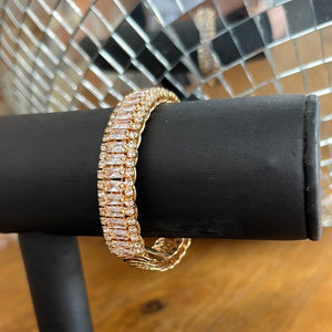 Gold/Rhinestone Bracelet