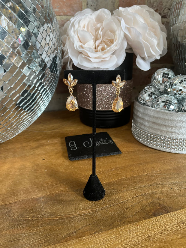 Small Gold Drop Earrings