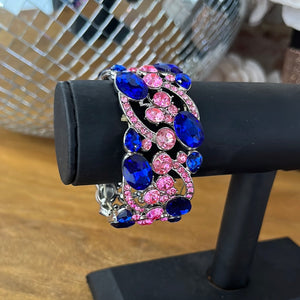 Blue and Pink Detailed Bracelet