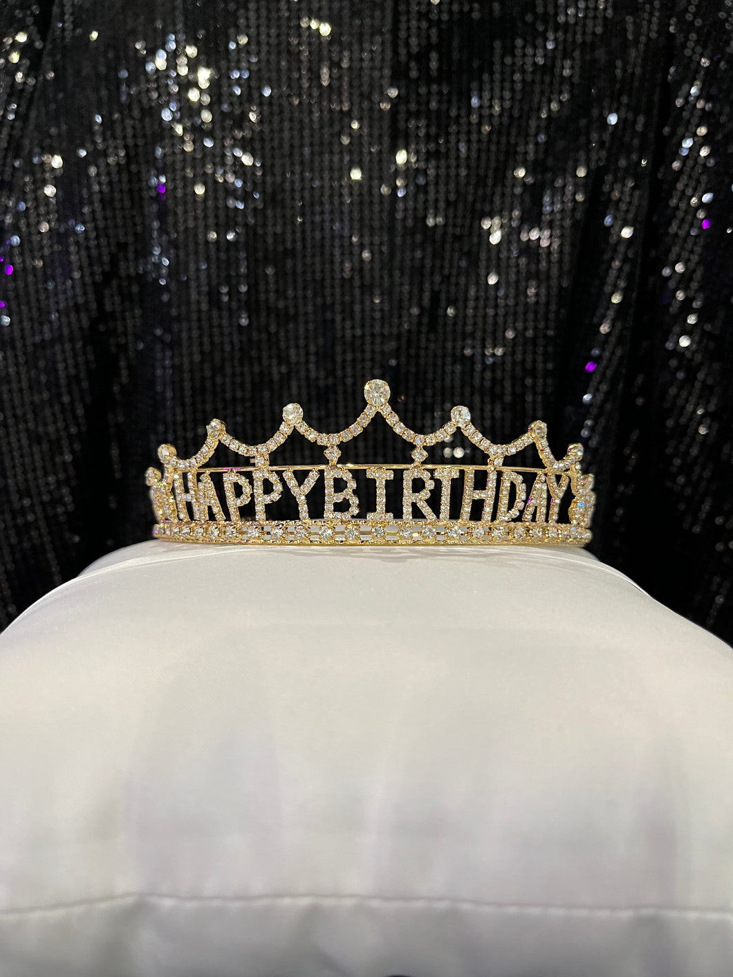 Gold Happy Birthday Tiara