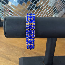 Load image into Gallery viewer, Royal Blue Bracelet with Gold Back