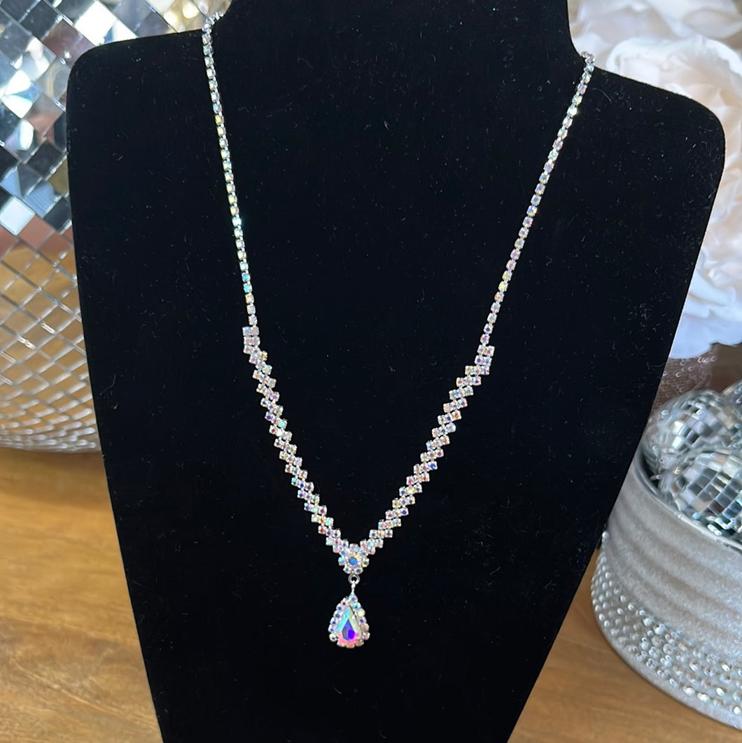 AB Rhinestone Necklace