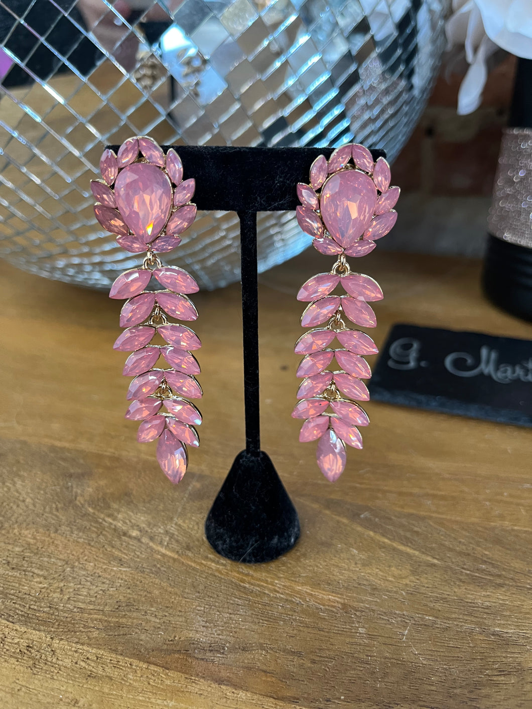Clip-On Pink Dangles