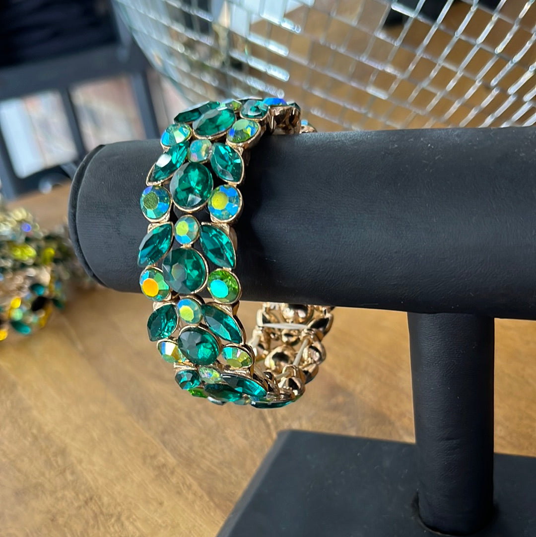 Blue/Green Multi Chrome Bracelet