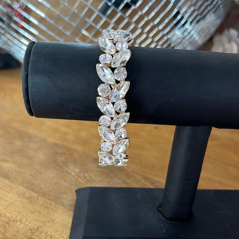 Silver Bracelet with Gold Back