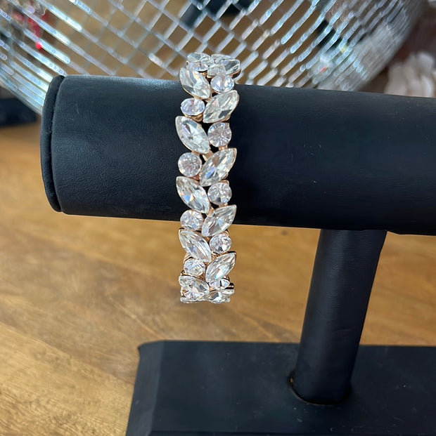 Silver Bracelet with Gold Back