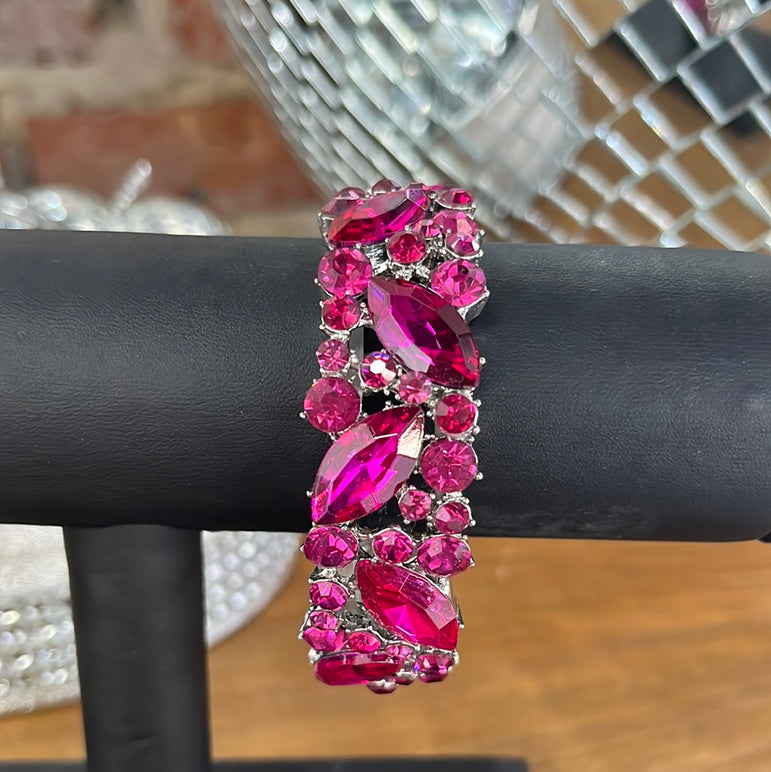 Hot Pink Jewel Bracelet