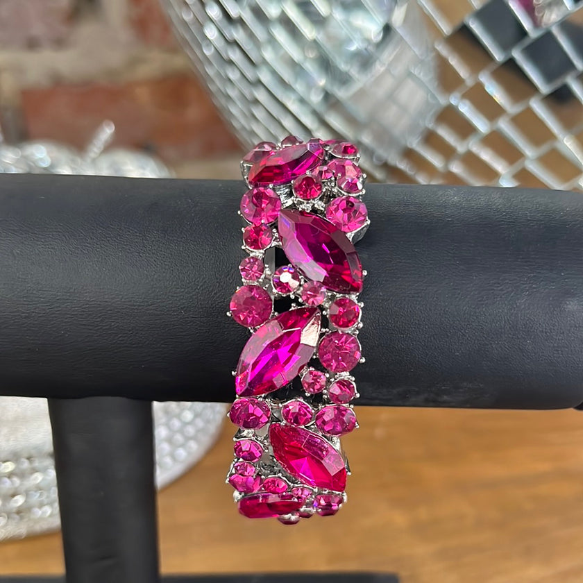 Hot Pink Jewel Bracelet