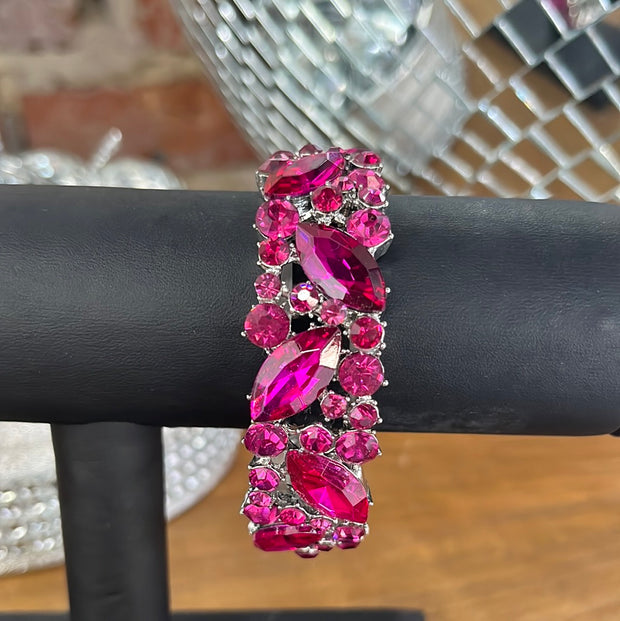 Hot Pink Jewel Bracelet
