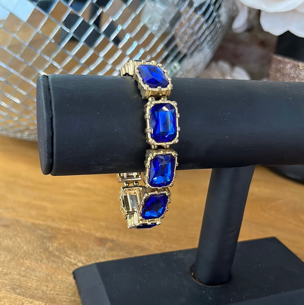 Gold Back Royal Blue Bracelet