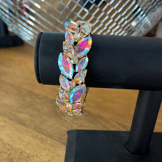 AB Bracelet with Gold Back
