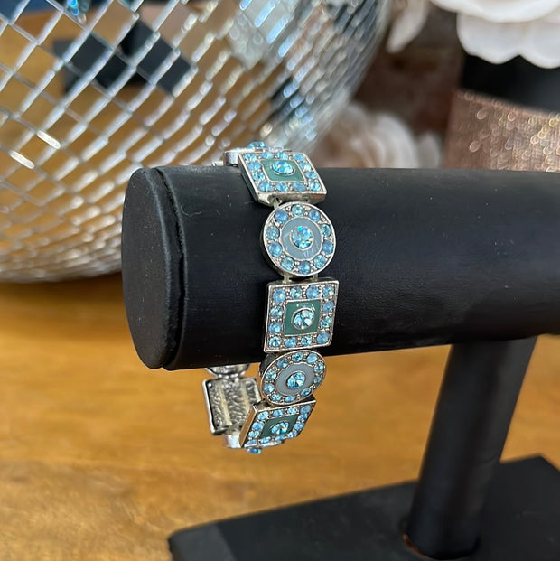 Small Green/Light Blue Bracelet